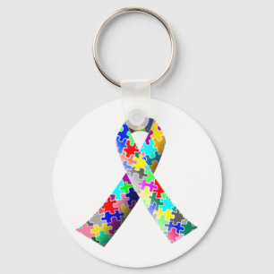 Autism Ribbon Key Ring