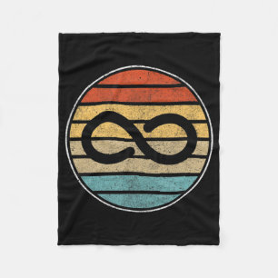 Autism Rights Retro Vintage Infinity – Autism Awar Fleece Blanket