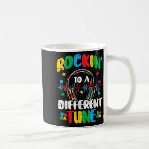 Autism Rockin Different Tune ASD Awareness Boys Coffee Mug