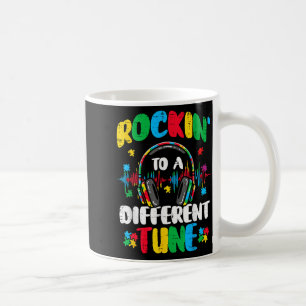Autism rockin different tune asd awareness boys coffee mug