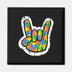 Autism Rocking Hand Disabilities Month  Magnet