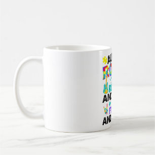 Autism Rocks And Rolls Funny Autism Awareness Mont Coffee Mug