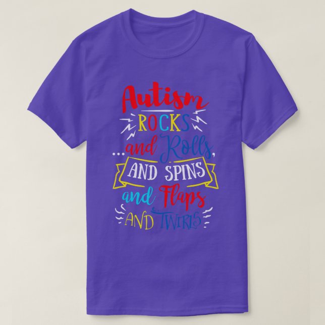 Autism Rocks T-Shirt (Design Front)