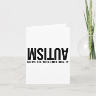 Autism Seeing The World Differently Autism Awarene Card