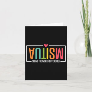 Autism Seeing The World Differently Autism Awarene Card