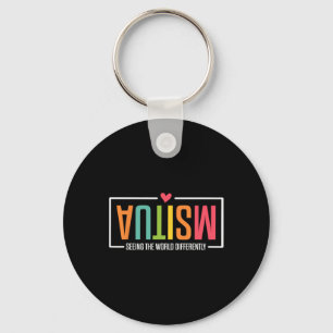 Autism Seeing The World Differently Autism Awarene Key Ring