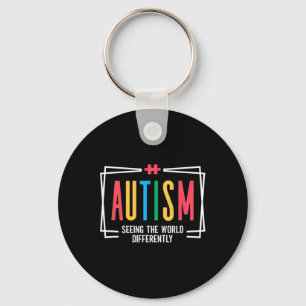 Autism Seeing The World Differently Autism Awarene Key Ring
