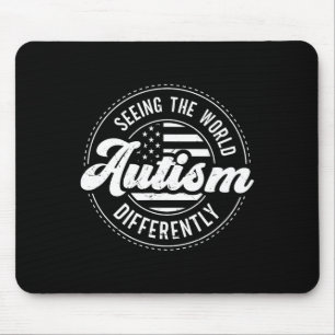 Autism Seeing The World Differently Autism Awarene Mouse Pad