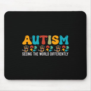 Autism Seeing The World Differently Autism Awarene Mouse Pad
