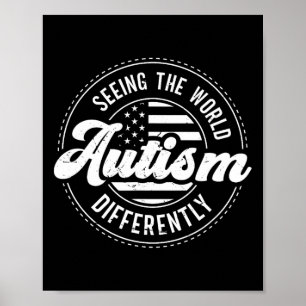 Autism Seeing The World Differently Autism Awarene Poster