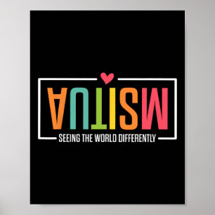 Autism Seeing The World Differently Autism Awarene Poster