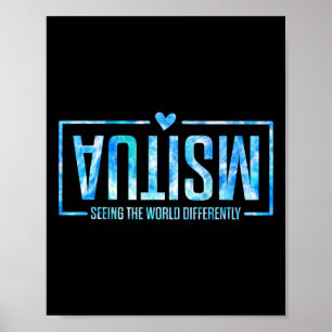 Autism Seeing The World Differently Autism Awarene Poster