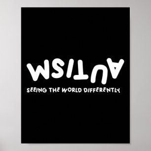 Autism Seeing The World Differently Autistic Aware Poster