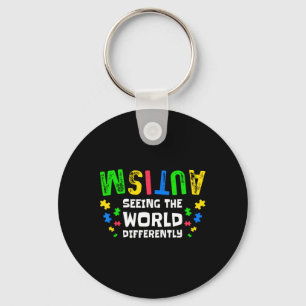 Autism Seeing The World Differently Neurodiversity Key Ring