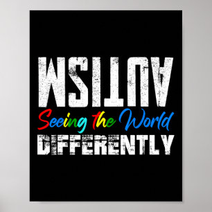 Autism Seeing The World Differently Neurodiversity Poster