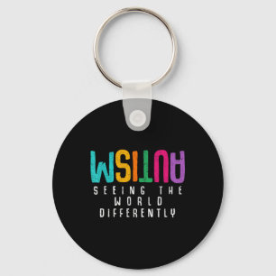 Autism Seeing The World Differently Support Autism Key Ring