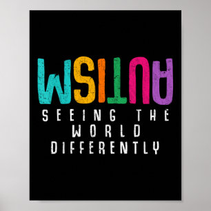 Autism Seeing The World Differently Support Autism Poster