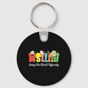 Autism Seeing The World Differently World Autism A Key Ring