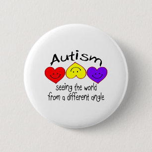 Autism, Seeing The World From A Different Angle 6 Cm Round Badge