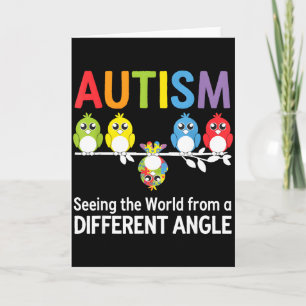 Autism Seeing The World From A Different Angle Cut Card