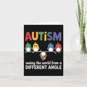 Autism Seeing The World From A Different Angle Cut Card