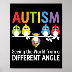 Autism Seeing The World From A Different Angle Cut Poster