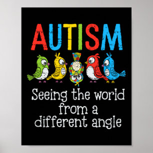 Autism Seeing The World From A Different Angle Cut Poster