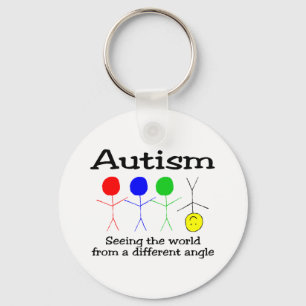 Autism Seeing The World From A Different Angle Key Ring