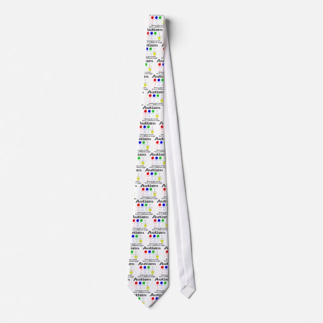 Autism Seeing The World From A Different Angle Tie (Front)