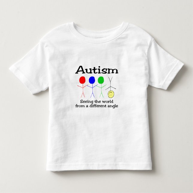 Autism Seeing The World From A Different Angle Toddler T-Shirt (Front)