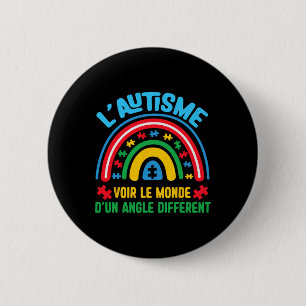 Autism Seeing The World From An Angle Autism Aware 6 Cm Round Badge