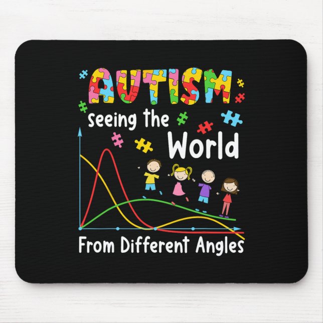 Autism Seeing World From Different Angles Sped Mat Mouse Pad (Front)