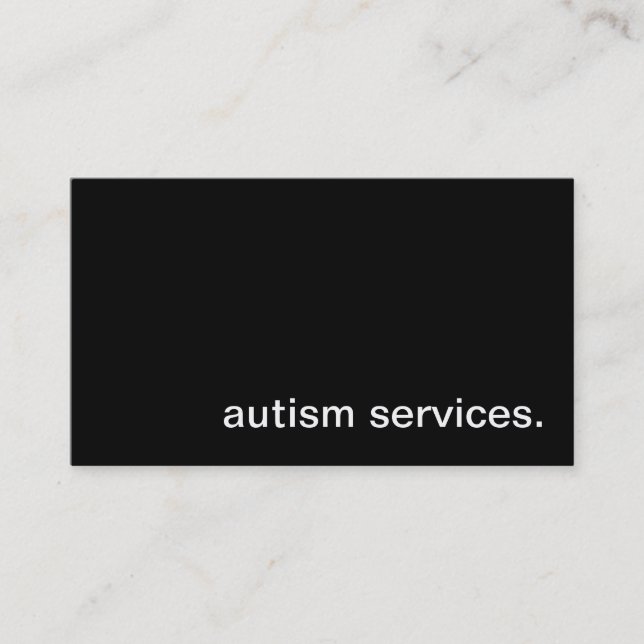 Autism Services Business Card (Front)
