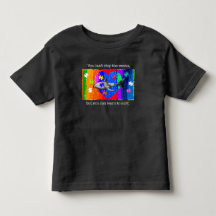 Autism Shark 2T BLACK Toddler T-Shirt