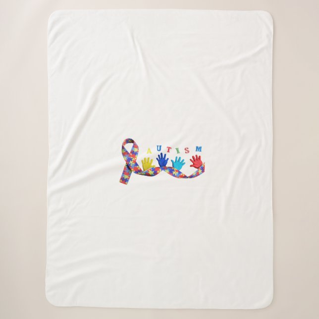 Autism Sherpa Blanket (Front)