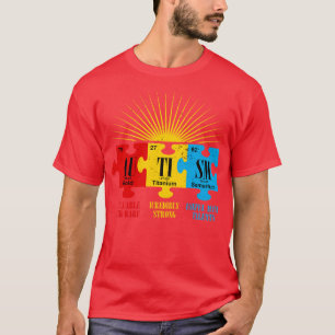 Autism Shirt Autism Awareness Puzzle Chemical Elem