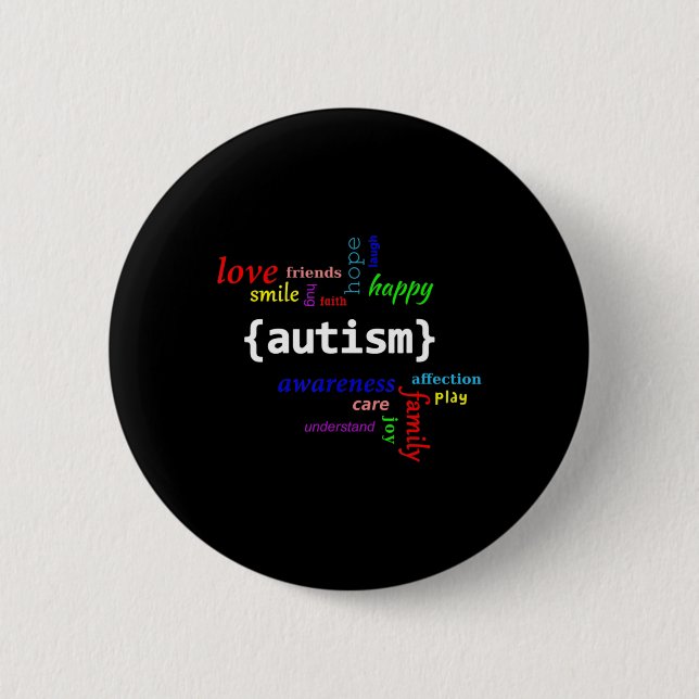 Autism Shirt - Autism Awareness Shirt for Men, Wom 6 Cm Round Badge (Front)