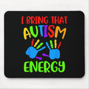 Autism Shirt Autism Energy Spectrum Asd Awareness Mouse Pad