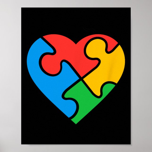 Autism Shirt For Kids Adults  Poster (Front)