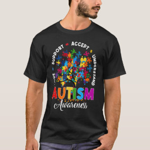 Autism Shirt Love Accept Support Autistic Autism A