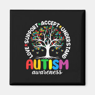 Autism Shirt Love Accept Support Autistic Autism A Magnet