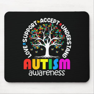Autism Shirt Love Accept Support Autistic Autism A Mouse Pad