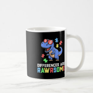 Autism Shirts For Boys Dinosaur Trex Awareness Puz Coffee Mug