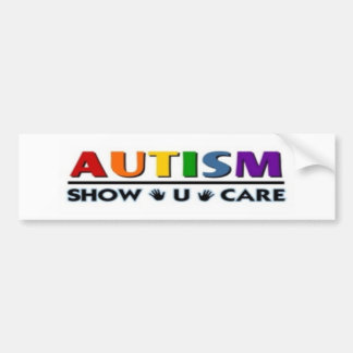 autism show u care bumper sticker
