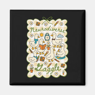 Autism Silly Goose Neurodiverse Mental Health Neur Magnet