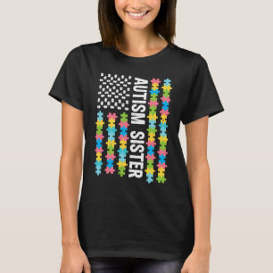 Autism Sister Awareness I'm A Proud Sister Vintage T-Shirt