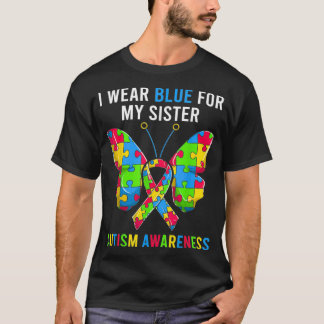Autism Sister Sibling Tee, Autism Awareness Butter T-Shirt