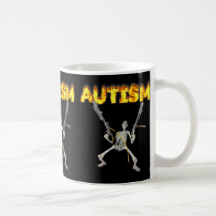 Autism Skeleton Funny Oddly Specific Dank Meme 2 Coffee Mug