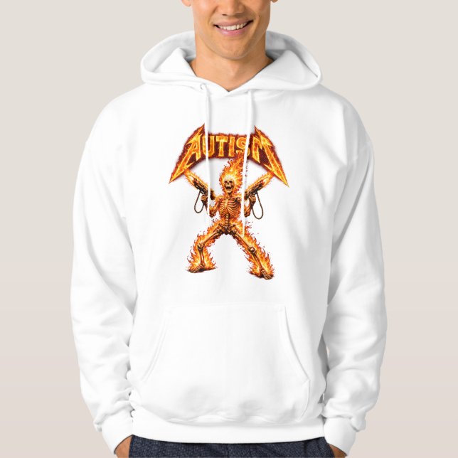 Autism Skeleton Funny Oddly Specific Dank Meme Hoodie (Front)