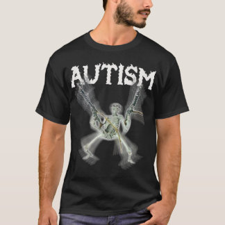Autism Skeleton Meme Funny Men Women Kids Tank Top